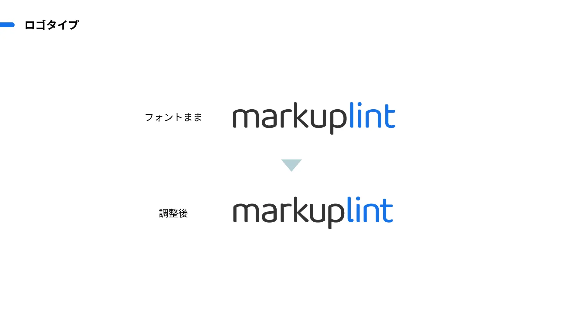 ロゴタイプ：「r」「l」「t」の一部を変形させた