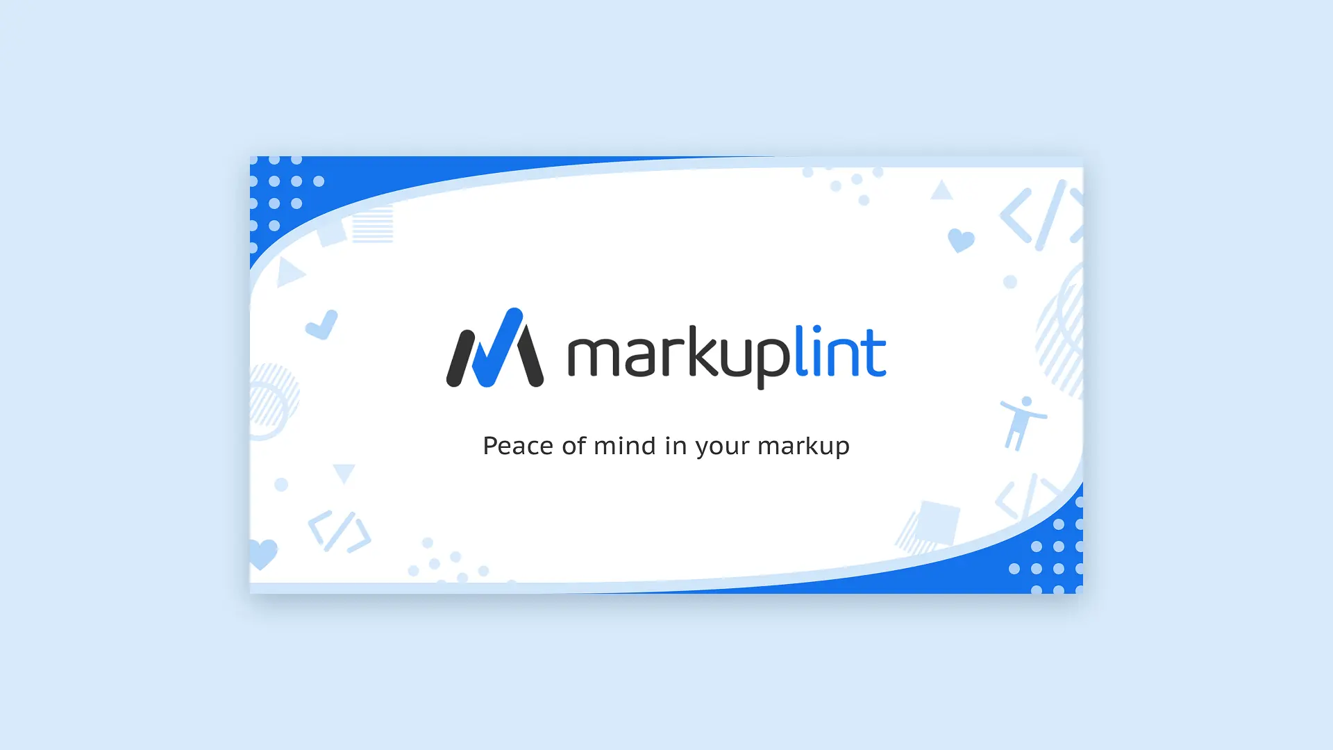ロゴのリニューアル後のMarkuplint公式サイトのOGP画像