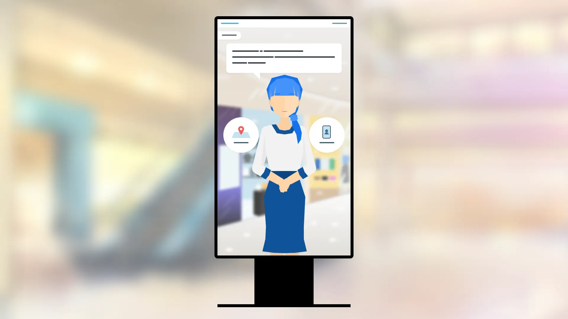 接客サイネージのイメージ